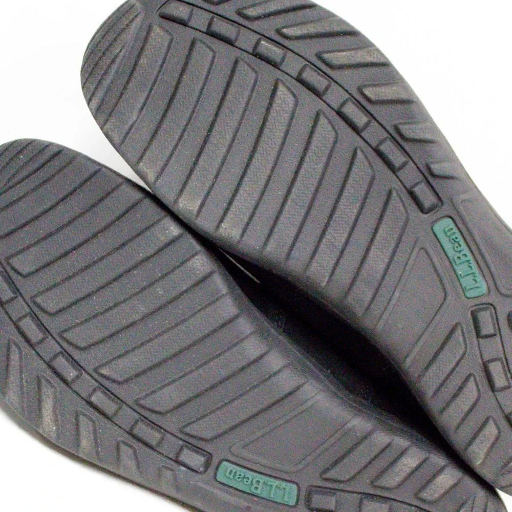 LL Bean Comfort Loafers Black Suede Leather Slip-On MEN'S SHOES Sz 9.5 M